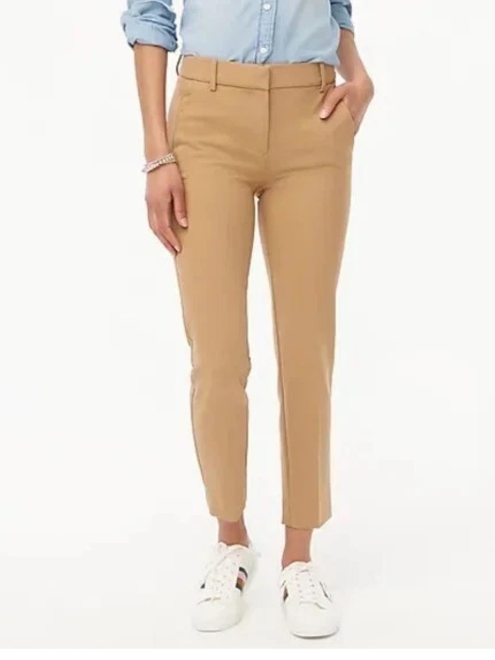 J. Crew Ruby Crop Pants in Camel-Taupe